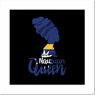 Nauruan Queen Nauru Flag Afro Roots Posters and Art